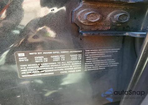 2011 Buick Regal Cxl z USA, uszkodzony, nr VIN W04GS5EC0B1002802